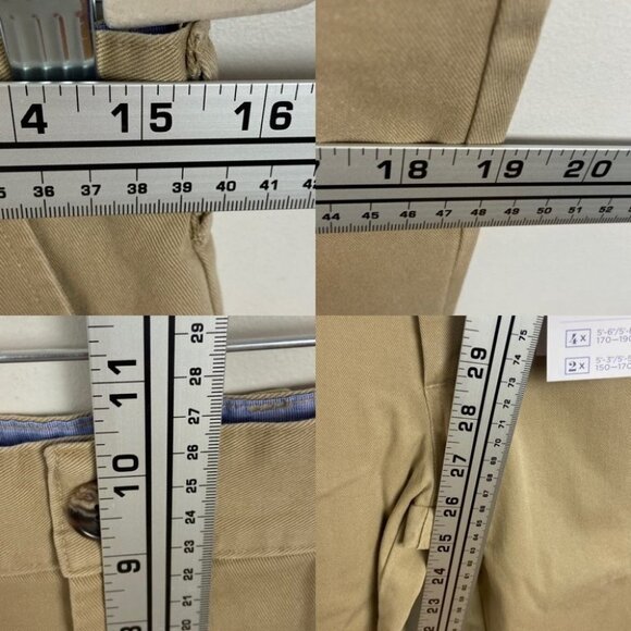 NWT Peter Manning Lightweight Chino Dress Pants Khaki Size 28 by 27 New Tags Tan - Picture 11 of 14